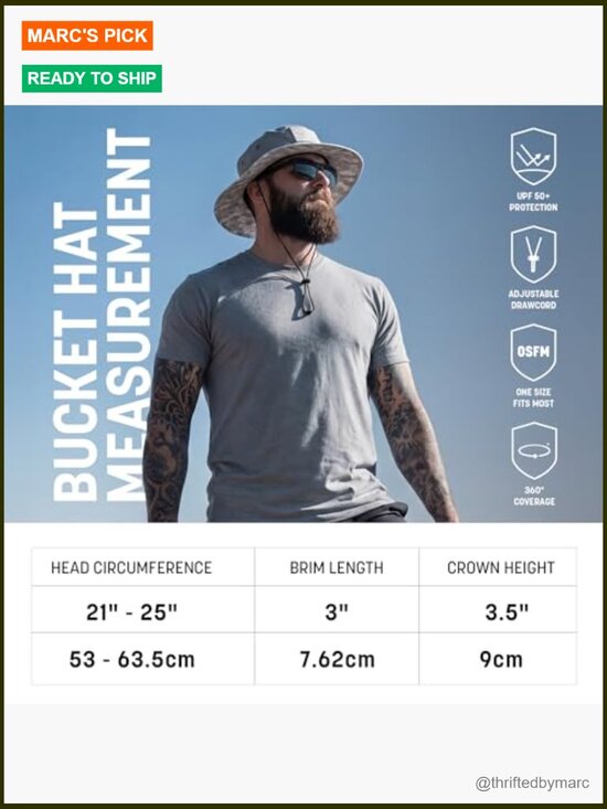 UV 50+ Bucket Hat with Adjustable Drawstring Moisture-Wicking UPF Sun Hat main image 6